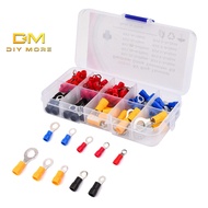 DIYMORE 102pcs Heat Shrink Wire Connectors Ring Terminals Kits Automotive Marine Ring Terminal Conne