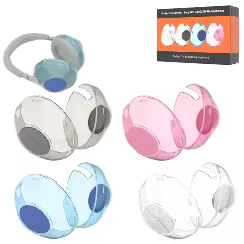TPU Clear Case For Sony WH-1000XM6 Headset Shockproof Anti-fall Protector Waterproof Headphone Case 