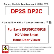 Video Doorbell Battery DP2S DP2C 4600mAh For Ezviz DP2 DP2C DP2S HD Video Smart Home Door Viewer