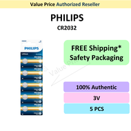[Genuine] PHILIPS CR2016 CR2025 CR2032 Coin Battery 3V Bateri button key fob X50 Saga City HRV Vios 
