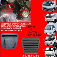 brake &  clutch pedal pad hicom 2.8 4.3 isuzu npr66 isuzu elf nkr nqr npr71 npr66 npr pro mitsubishi