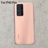เคส P40 Huawei แบบฝาหลังหน้าจอโทรศัพท์ตัวเรือนด้านหลังสำหรับ P40pro P 40ฝาครอบด้านหลังพร้อมกรอบเลนส์