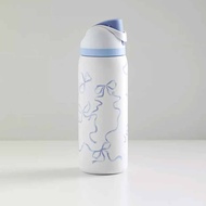 Owala Double Vacuum Mug Stainless Steel Insulated cup Blue Bow Water Bottle with Straw Direct Drink