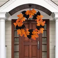 Halloween decoration bat wooden garland pendant bar decoration window door hanging Halloween maple l