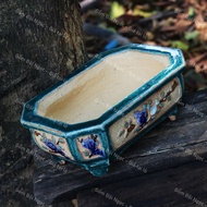 Ancient Model Ceramic Pots for Planting Plants in 4 Colors - Rare Item - Ancient Glaze of Ancient La