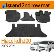 FT 3D foot mat Hiace KDH200(2005-2023) car mat foot mat  3D mat floor mat carpet commuter/ventury