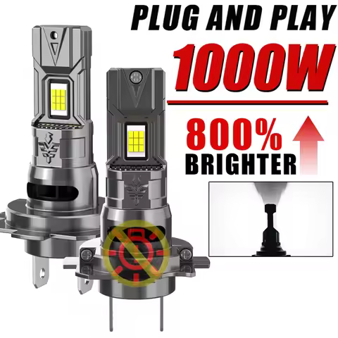 H7 H4 LED Bulb Headlight 1:1 Mini Size Canbus 9084 CSP for Car Headlamp H7 H4 Auto fog Lamps With Fa