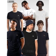 Luunashop Men's Basic T-Shirt Freed Perry Classic Ringer Tee Cotton T Shirt