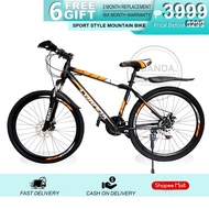 LUANDA Mountain Bike 26 Inch High Carbon Steel Adult Bicycles Shimano 3x7 Speed