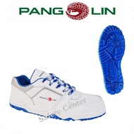 รองเท้าเซฟตี้ Pangolin รุ่น 2001 หนังแท้ สีขาว หัวเหล็ก พื้นยางสำเร็จรูป (CEMENTING) ทรงสปอร์ต ตัวแท