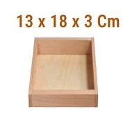 Wooden storage box 13x18x3 Gift box tray gift tray Wooden tray
