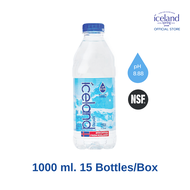 Iceland Spring pH 8.88 น้ำแร่ด่างธรรมชาติ เพื่อสุขภาพ ขนาด 1000 ml. (1 ลัง บรรจุ 15 ขวด)