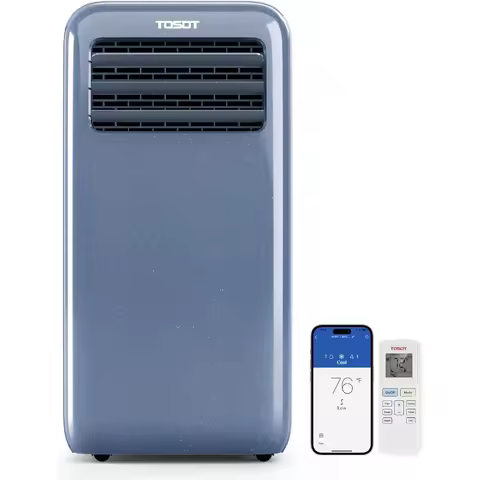 11500 BTU portable air conditioner WiFi control, 3-in-1 dehumidifier, suitable for large rooms up to