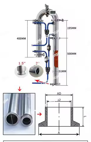 Distillery specialized distillation tube tower, vodka brewing equipment, distiller