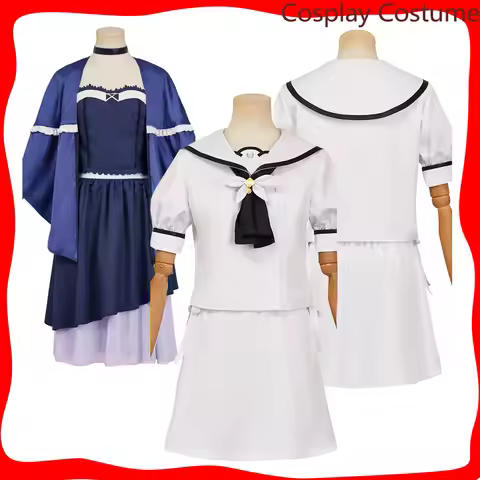 Naruse Shiroha/Kushima Kamome Cosplay Dress White Uniform Women Fantasy Roleplay Costume Outfits Hal