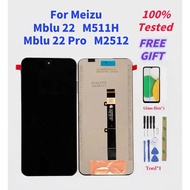 LCD display module with touch for Meizu mblu 22 m511h and mblu 22 pro m2512 repair touch screen for 