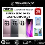 (READY STOCK) INFINIX ZERO 40 5G (12GB+12GB)+256GB 1 YEAR WARRANTY BY INFINIX MALAYSIA