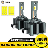 D4S D2S LED Car Headlight Bulb HID 800W D1S D3S D5S  Canbus D1R D2R D3R Xenon Bulbs Turbo Car Lamp P