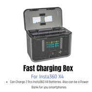 【🇹🇭 ร้านไทย】Cynova เหมาะสําหรับ Insta360 X4 Original 2290(mAh) แท ่ นชาร ์ จแบตเตอรี ่ แบบพกพาชาร ์