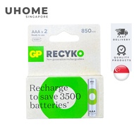 GP ReCyko 2 x AAA 850mAh Rechargeable Battery