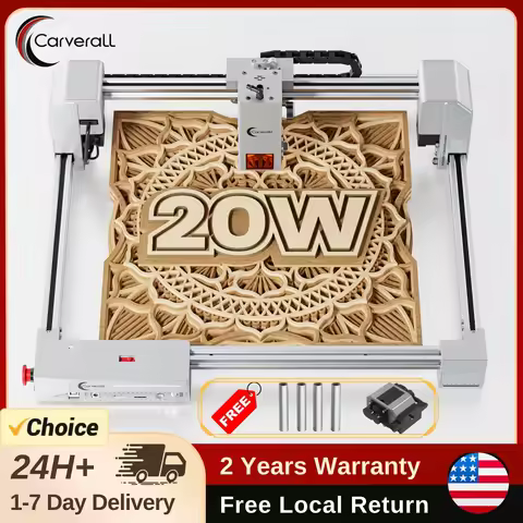 Carverall X1 Pro Laser Engraver, 20W Optical Power, Diode Laser Cutter, CNC Machine for Wood & Metal