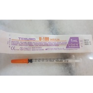 TERUMO U-100 Insulin Syringe with Non-Detachable Needle 1ML