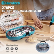 DuraTech 276PCS Rotary Tool Accessories Rotary Tool Bits Power Tool Accessories Mini Drill Rotary To