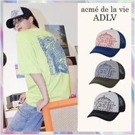 [ACME DE LA VIE] PREPPY LOGO TRUCKER BALL CAP 3 colors