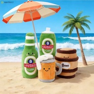 Cartoon Tsingtao Beer Plush Toy - Funny Summer BBQ Doll for Kids Gift