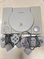 Sony PlayStation  1 主機 ps1 中古遊戲機2個手制
