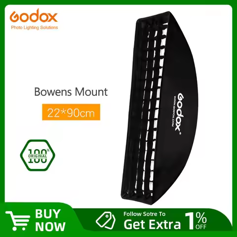 Godox softbox 22x90cm 9"x 35" Portable Rectangular Honeycomb Grid Softbox soft box with Bowens Mount