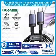 IPHONE UGREEN 65831 / 65832 / 65833 / 65834 USB-C to USB-C Nylon Braided Cable 100W Fast Charging 50
