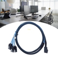 BT SFF-8643 to 4 Port 7Pin Breakouts Cable SFF8643 to 7 Pin Power Adapter Cable Data Transmission Ca