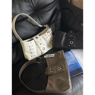 Korean Version hieta Armpit Order Shoulder Bag Female Niche Design Street Fashion Rivets Small Squar