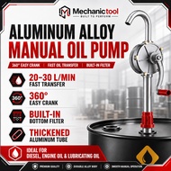 44GAL Cast Iron Oil Pump Medium Duty Rotary Drum Pump Manual Hand Diesel Fuel Drum Pump Drum Tank Su