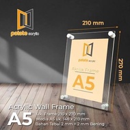 FRAME ACRYLIC A5 2MM / FRAME AKRILIK A5 2MM / FRAME DISPLAY A5 2MM