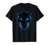 black panther head light for lovers Animal leopard & jaguar T-Shirt