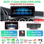 [Op008] NAVIGUIDE 10.25 แอนดรอยด์12วิทยุติดรถยนต์สำหรับ Mercedes C Class W204 W205 LHD อัตโนมัติ Car