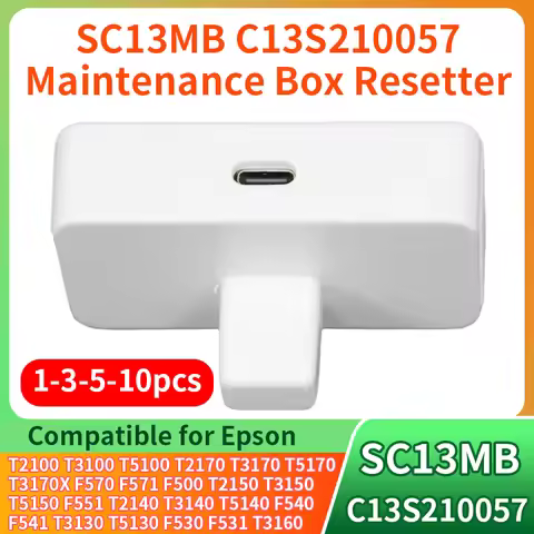 1-10pcs C13S210057 SC13MB Maintenance Tank chip Resetter Compatible For Epson F571 F500 T3160 T3160 