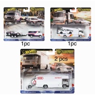 HOT WHEELS TEAM TRANSPORT Fleet Flyer Audi S4 Quattro HW Rally Hauler DMC DeLorean Kousoku Hauler To