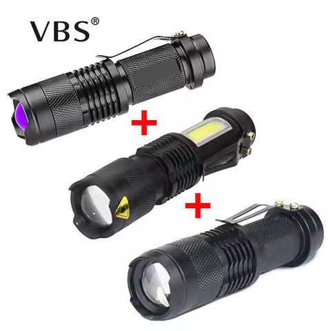 Handheld 395 nm UV Light Black Light Zoomable Waterproof AA Battery Flashlights Ultraviolet Camping