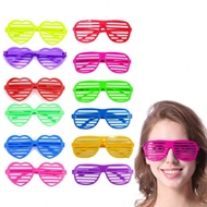 6pcs Party Glasses Neon Colour Shutter Glasses 80s Fashion Shutter Shades Glasses Fashion Glasses Fo