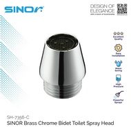 SINOR SH-7356-C Brass Chrome Bidet Toilet Spray Head Hand Bidet Spray Head