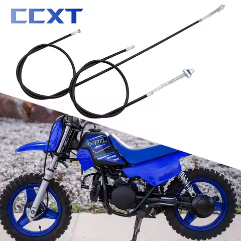 Motorcycle Front & Rear Brake Line Drum Brake Cable For Yamaha PW50 PW 50 PY50 PY 50 1981-2009 Kids 