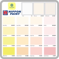[Nippon Paint] 5 Liter Easy Wash Interior Wall Paint (Group 1) / Easywash Yellow Orange Pink / Cat Dinding Dalam Bilik