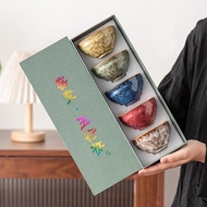 Five Elements Bowl, Set of 5 Fire Glazed Five Elements Bowl BaoUyenshop