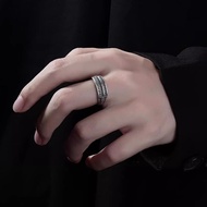 Men's abacus ring loose index finger single ring