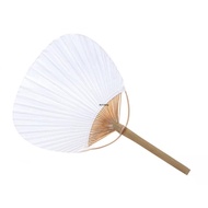 ✿ Round Paper Fan Handheld Fan with Blank Paper Fan for Artistic Expression