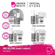 [SAVE PACKAGE] MS GLOW Face Series Indonesia / Acne Whitening Ultimate Luminous Facial Toner Serum
