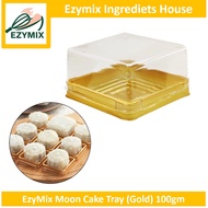 EzyMix 50pcs/pkt Moon Cake Tray (Gold) 100gm